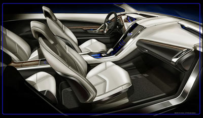 Cadillac Converj Electric Hybrid Concept 2009 interior 2